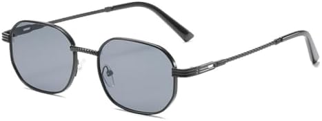 

Модные ретро-солнцезащитные очки в маленькой коробке для женщин, градиентные металлические очки для мужчин, классические универсальные очки с защитой от УФ-излучения UV400 MTZJH, 1