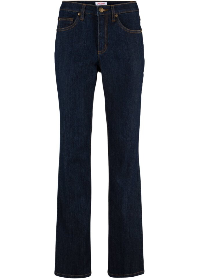 

Комфортные джинсы стрейч с широкой завышенной талией John Baner Jeanswear, синий