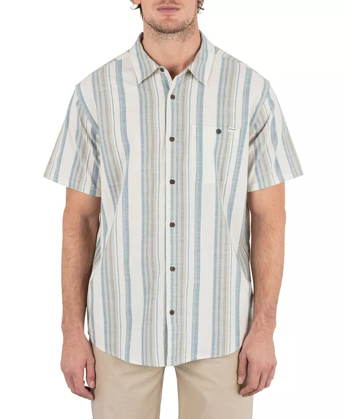 

Мужская рубашка с коротким рукавом Lido Stripe Hurley, белый