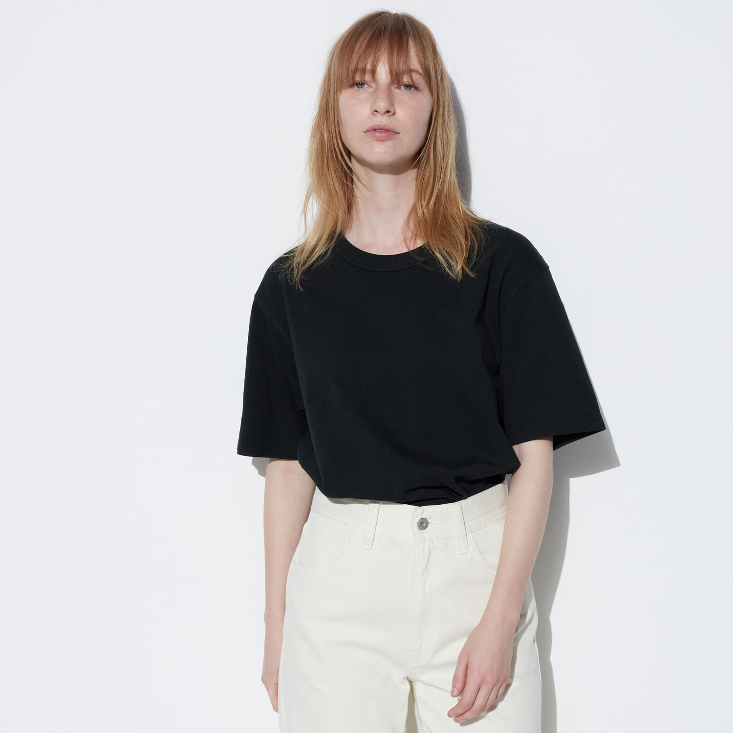 Футболка Uniqlo с коротким рукавом, розовый — фото 3