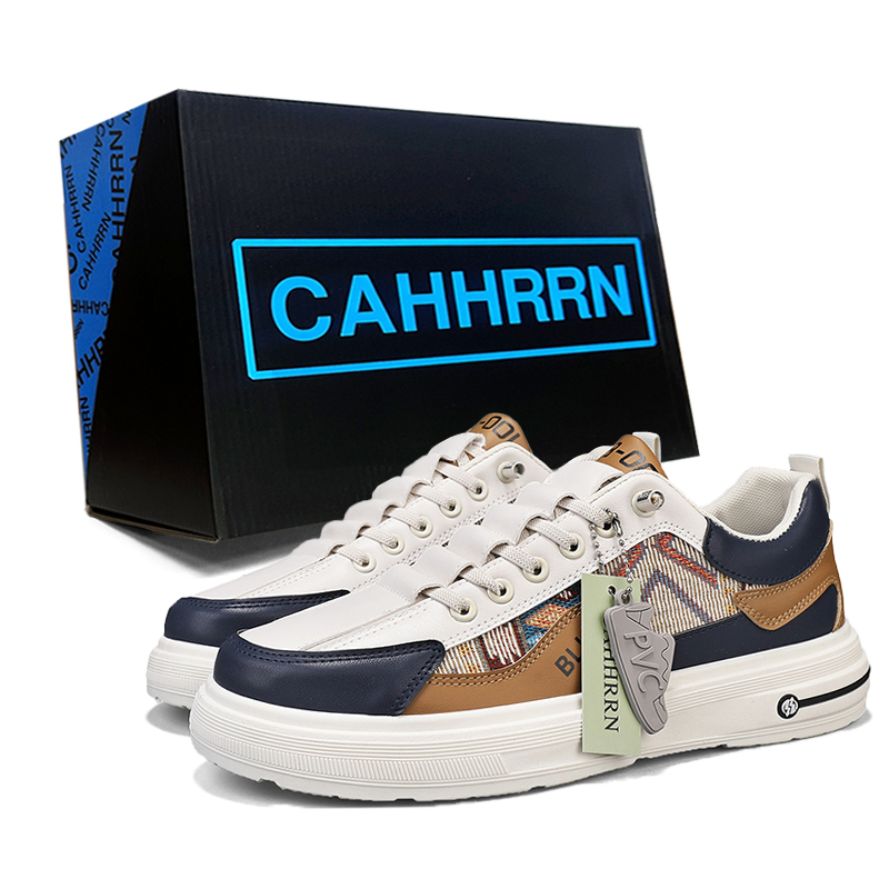 

Низкие повседневные туфли для мужчин CAHHRRN, Beige Blue