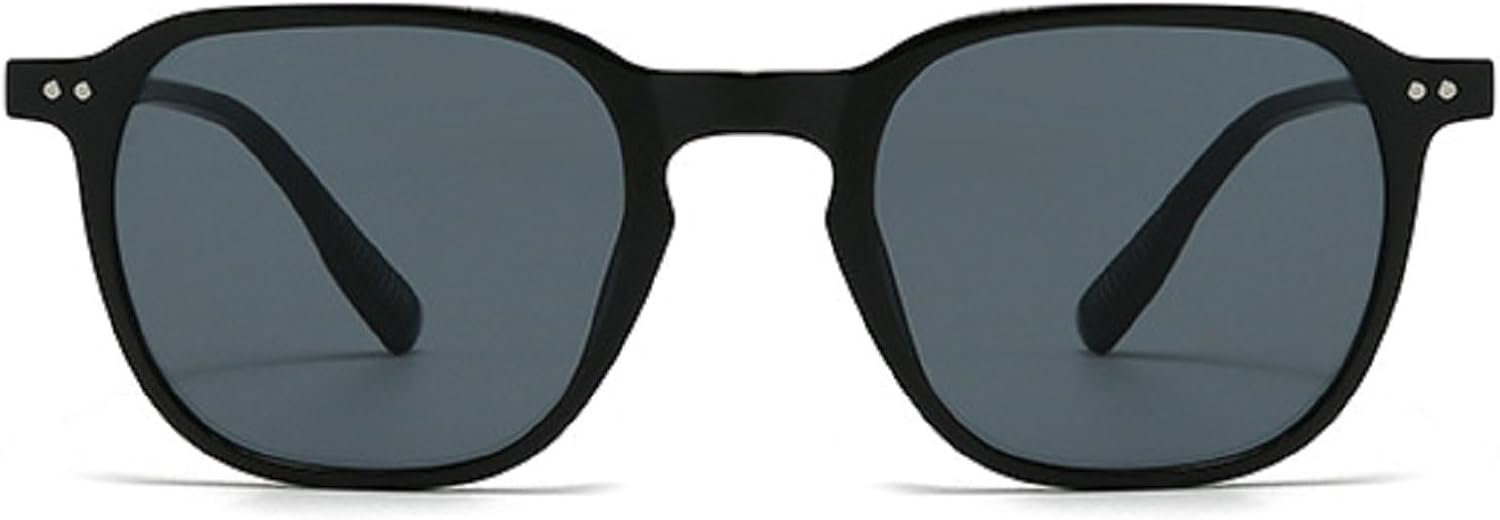 

Солнцезащитные очки в стиле ретро квадратной формы для женщин и мужчин, модные солнцезащитные очки с заклепками, женские сине-зеленые солнцезащитные очки, легкие солнцезащитные очки mincl, Black