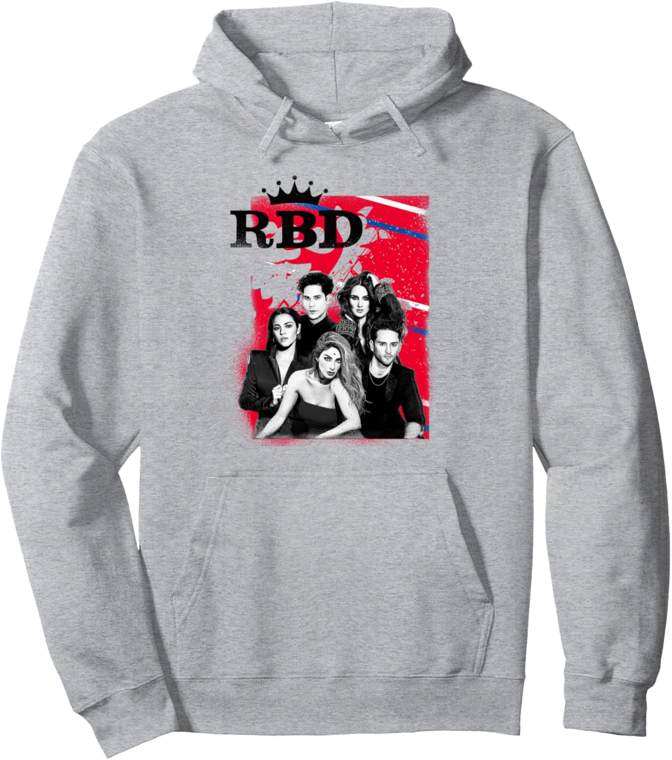 

Толстовка Rebelde Tour 2023 Rebelde Concert Rebelde Rbd, серый