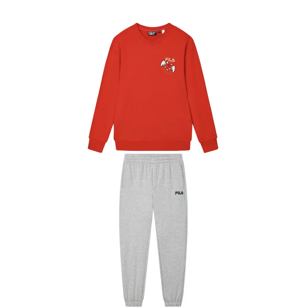 

Оригинальный повседневный спортивный костюм для мужчин ORIGINALE FILA, красный/серый