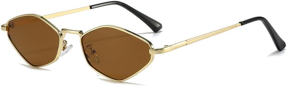 

Модные женские солнцезащитные очки «кошачий глаз» в металлической оправе, винтажные элегантные солнцезащитные очки с градиентным переходом цвета и защитой от УФ-излучения UV400 KTUCN, Golden Tea