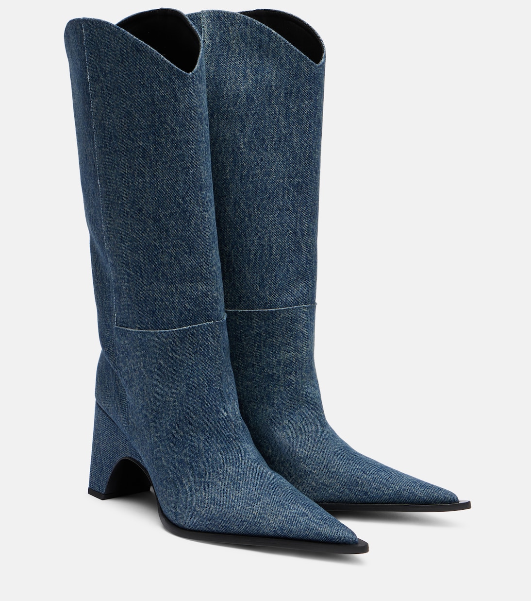 Ковбойские сапоги из денима Bridge Coperni, Vintage Blue