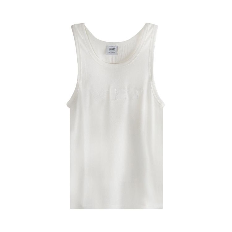 

Топ Vetements Vet Tank Top, White