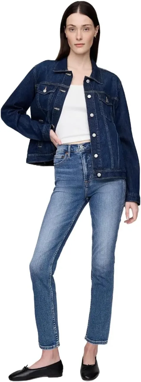 GAP Женские джинсы High Rise Vintage Slim, индиго