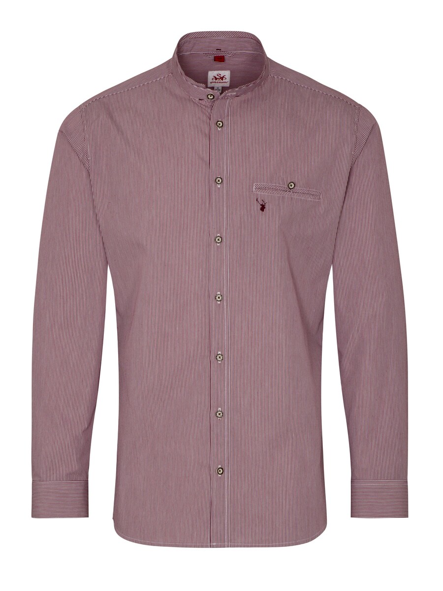 

Рубашка на пуговицах классического кроя SPIETH & WENSKY Alexander, темно-красный