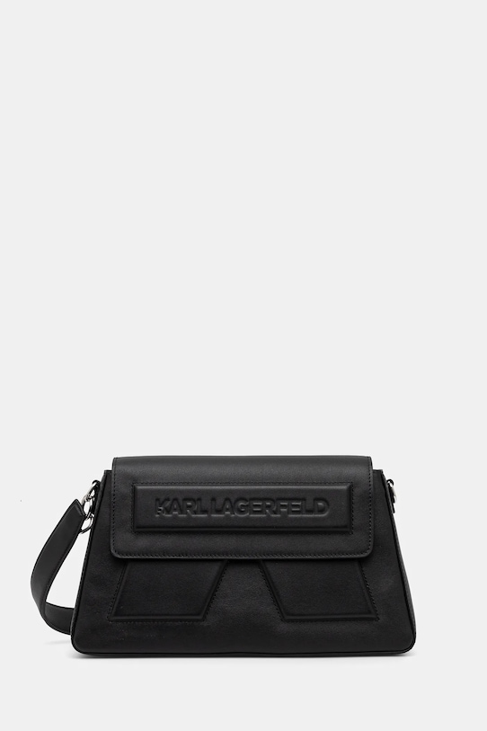 

Кожаная сумка Karl Lagerfeld, черный