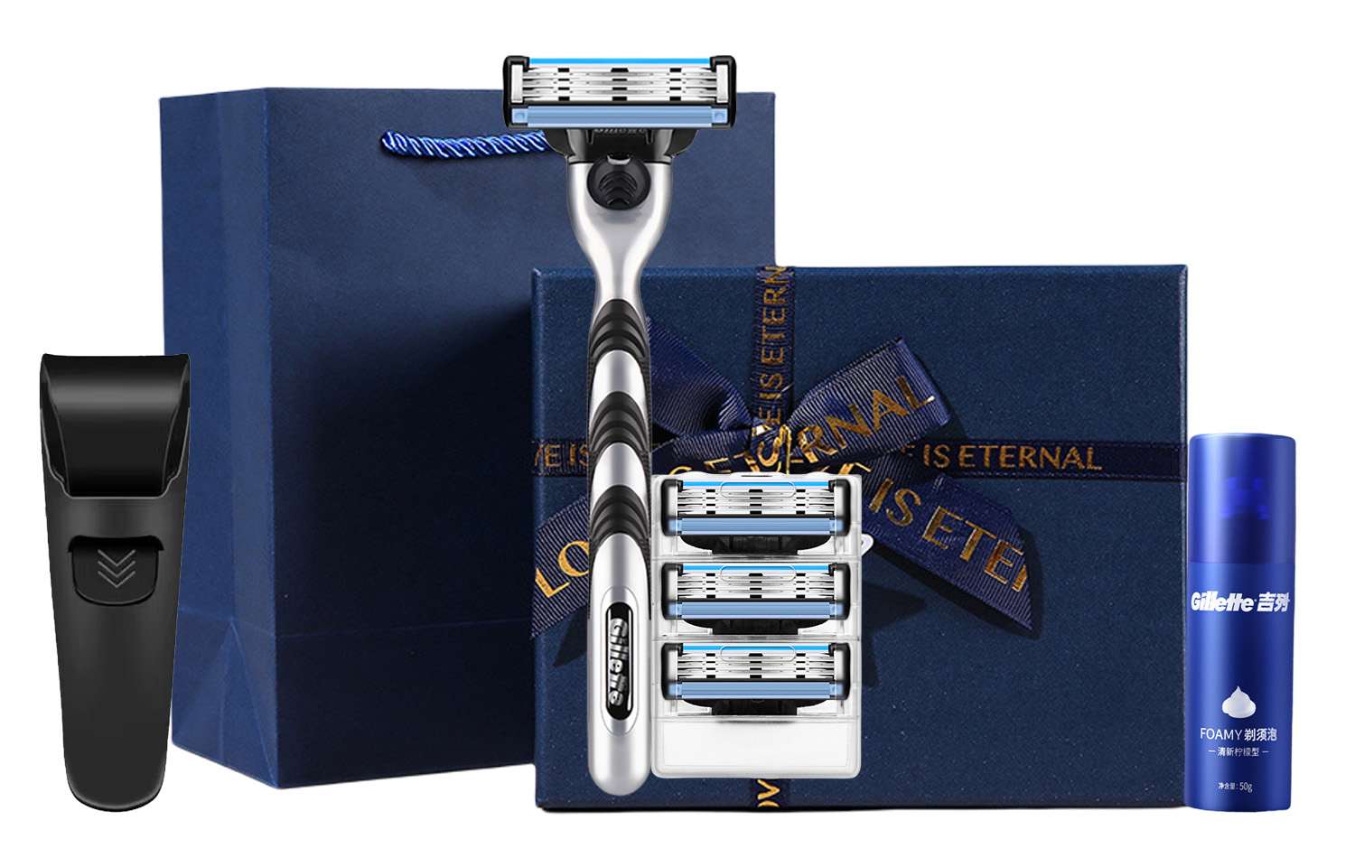 

Speed Three 1 лезвие держатель + 4 лезвия бритвы ручные для мытья всего тела мокрое и сухое двойное бритье Gillette