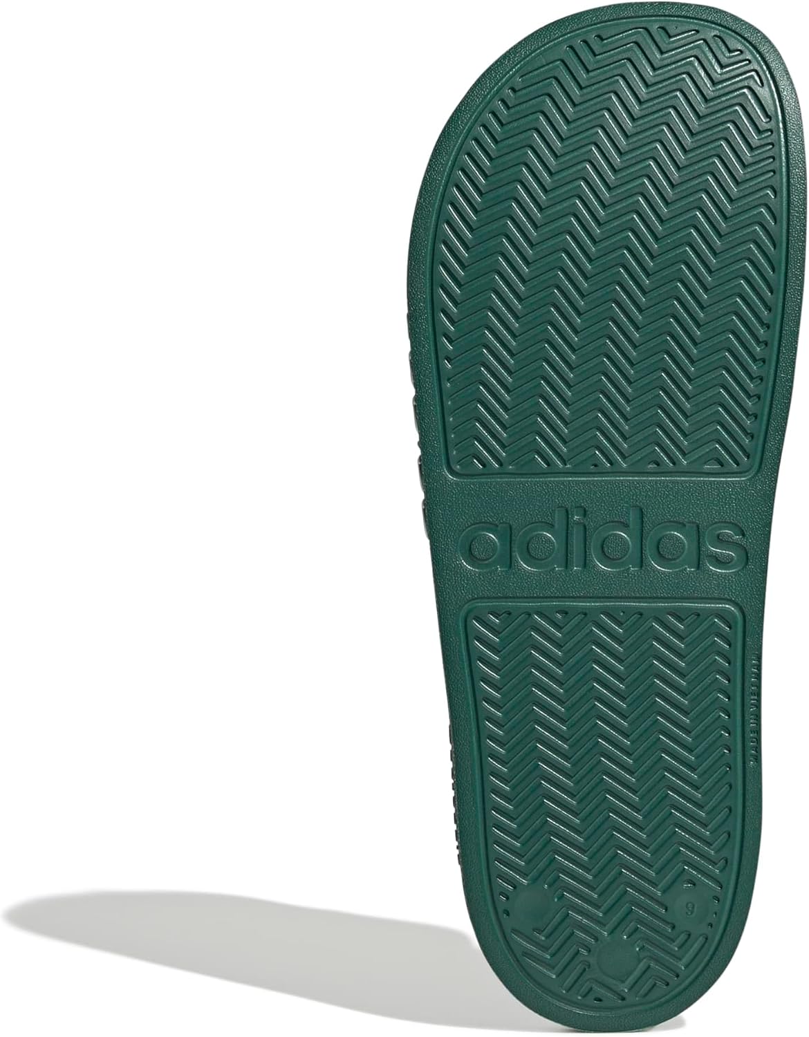 Сланцы для душа adidas Adilette для взрослых унисекс, белый/зеленый — фото 3