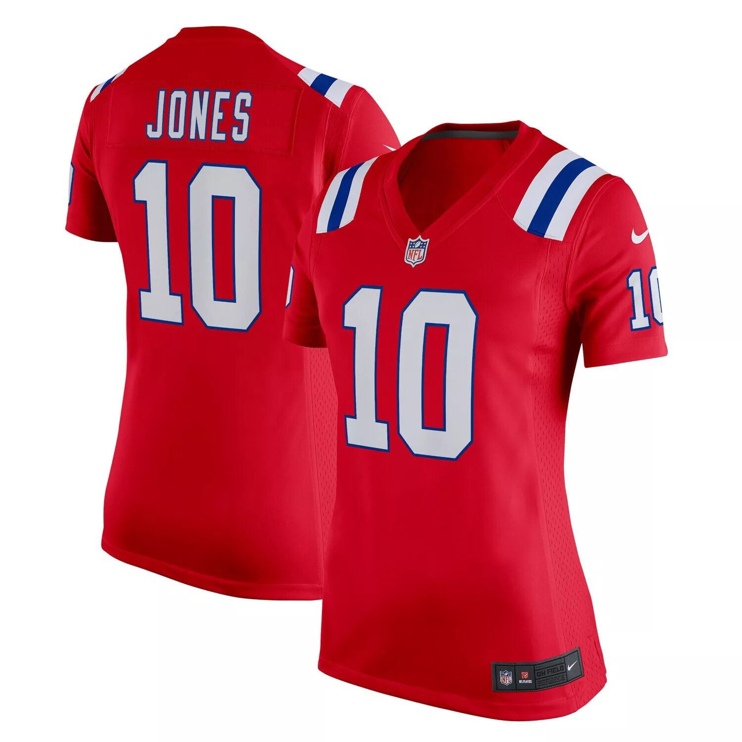 

Женская красная игровая майка Nike Mac Jones New England Patriots Nike, Красный, Женская красная игровая майка Nike Mac Jones New England Patriots Nike