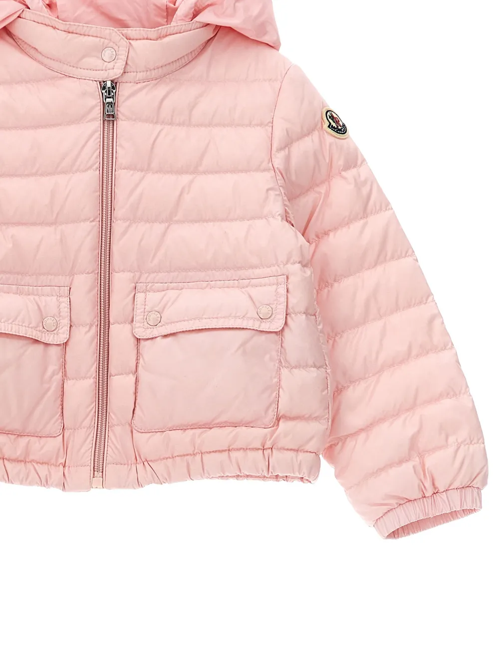 Стеганая куртка Lans с карманами Moncler Enfant, розовый — фото 3