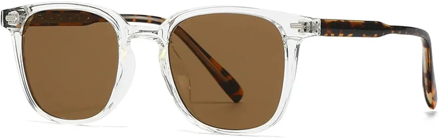 

Солнцезащитные очки Rivet для женщин и мужчин, популярные в винтажном панк-стиле, для активного отдыха и вождения, с защитой от УФ-излучения UV400 TVTBBVV, Clear Tea