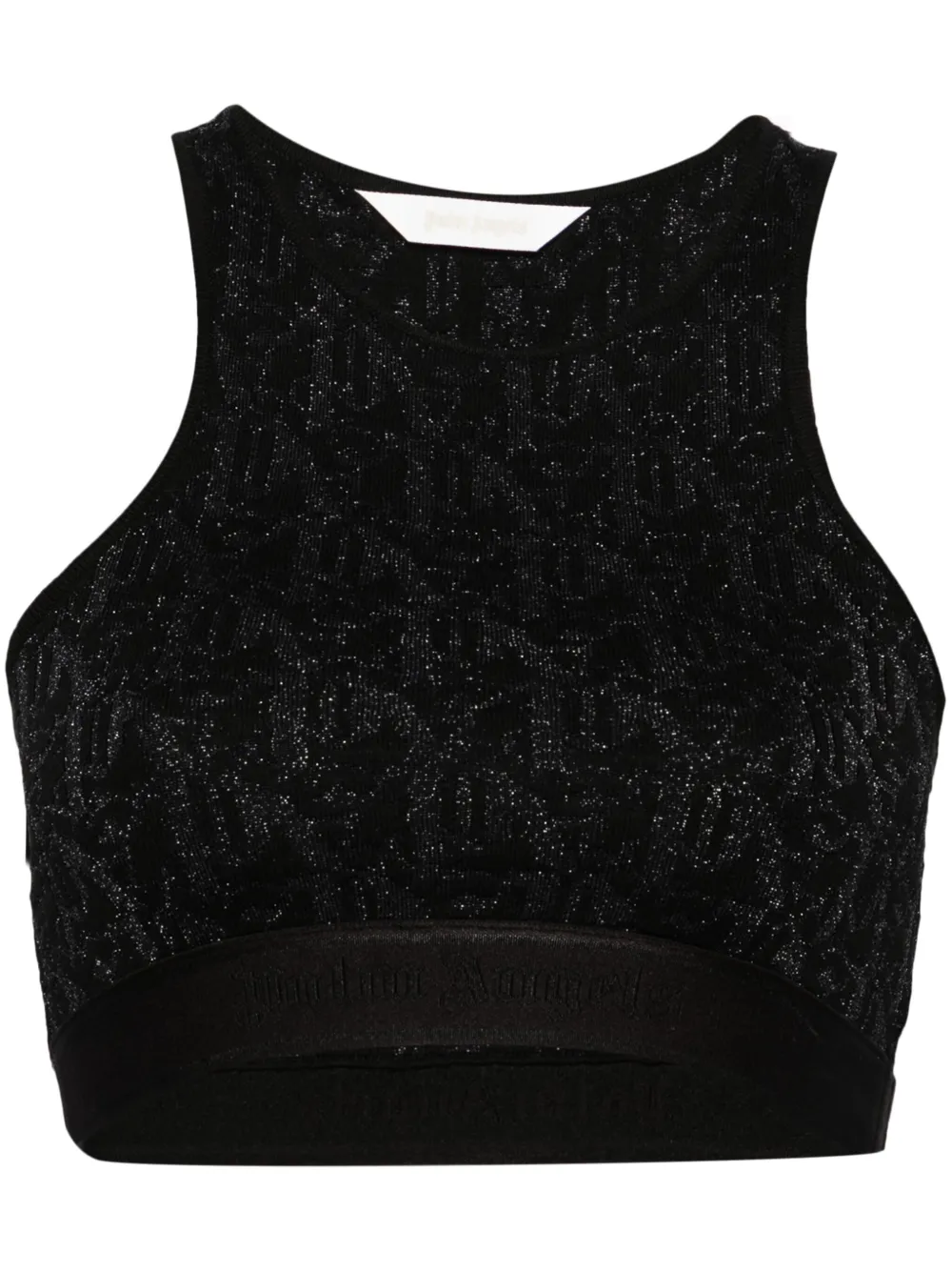 

Жаккардовый топ с монограммой PALM ANGELS, черный