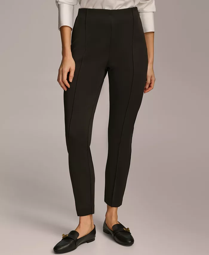 

Женские зауженные брюки с высокой посадкой Donna Karan Donna Karan New York, черный