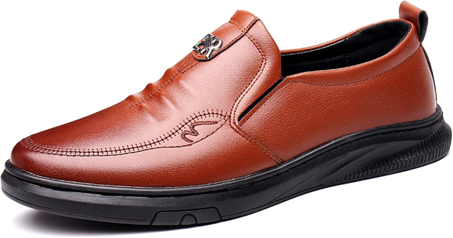 

Мужские туфли ADMLZQQ Оксфорды Классические деловые Формальные Мягкие свадебные и повседневные современные туфли, коричневый