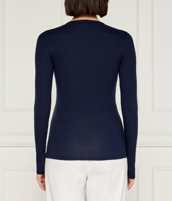 Блуза Slim fit Polo Ralph Lauren, синий — фото 4