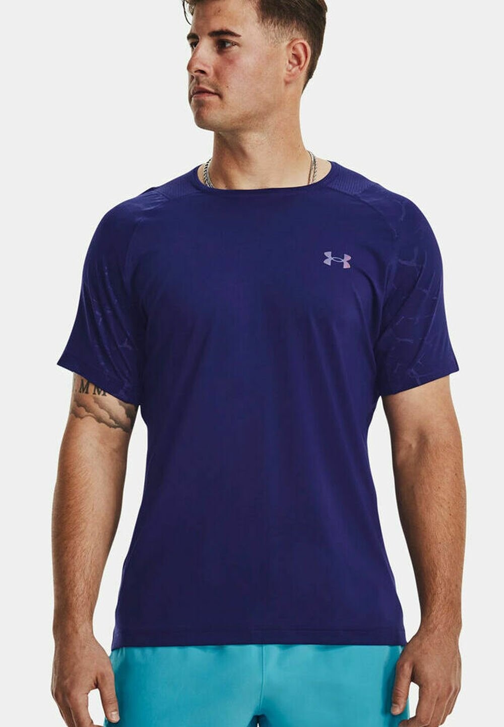 

Спортивная футболка RUSH EMBOSS SS Under Armour, синий