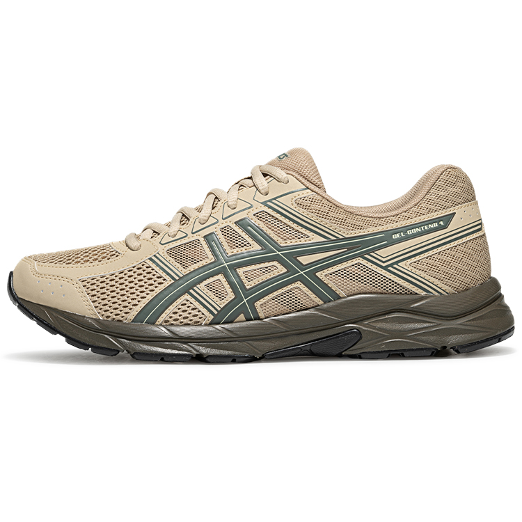 

ASICS Гелевые беговые кроссовки Gel Contend 4 Low Top мужские коричневые с зеленым, цвет Brown/Green