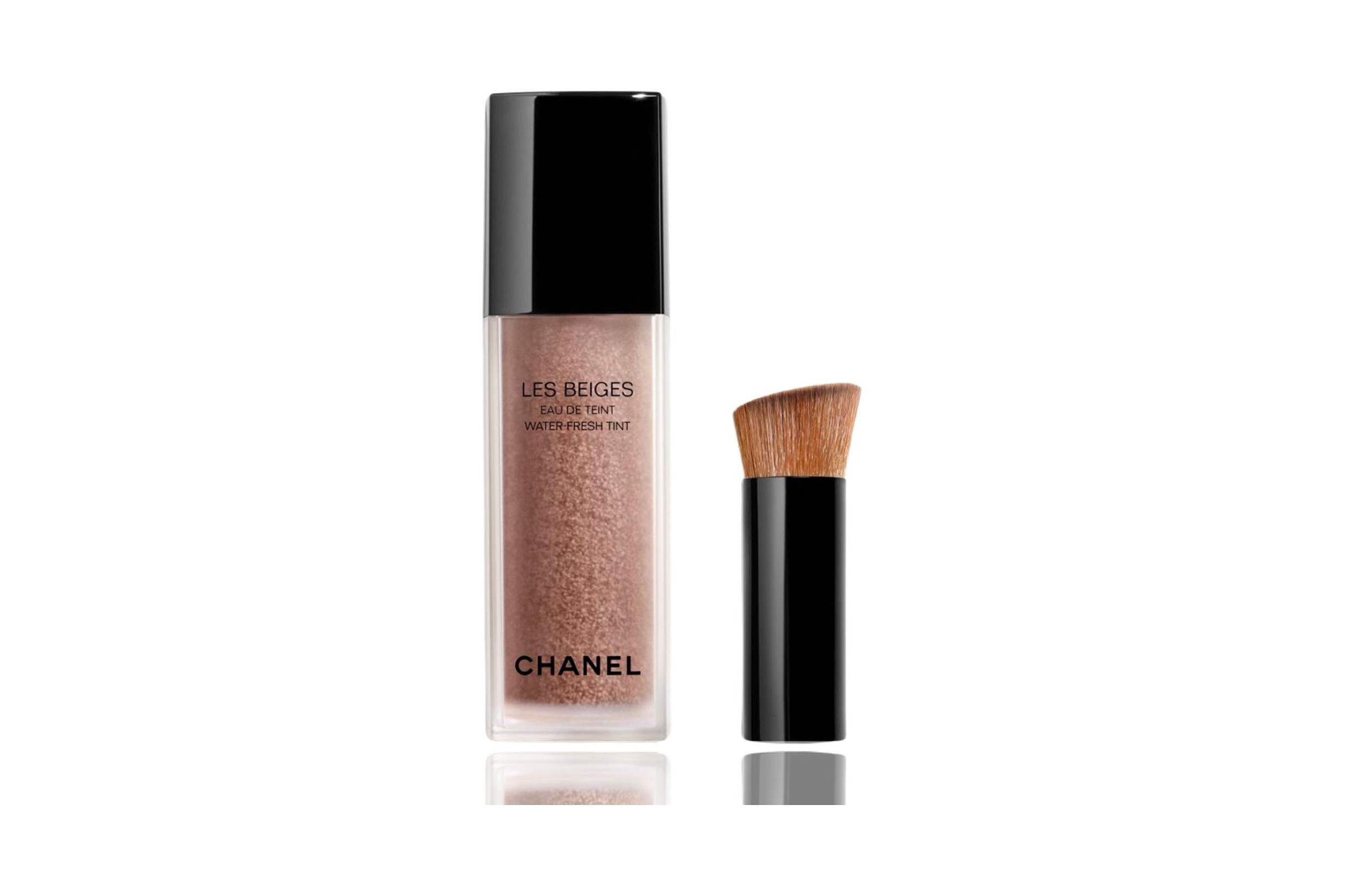 

Кисть для тональной основы и пудры Bubbles Water Clear увлажняющая, маскирующая, выравнивающая тон кожи 30 мл CHANEL, #deep