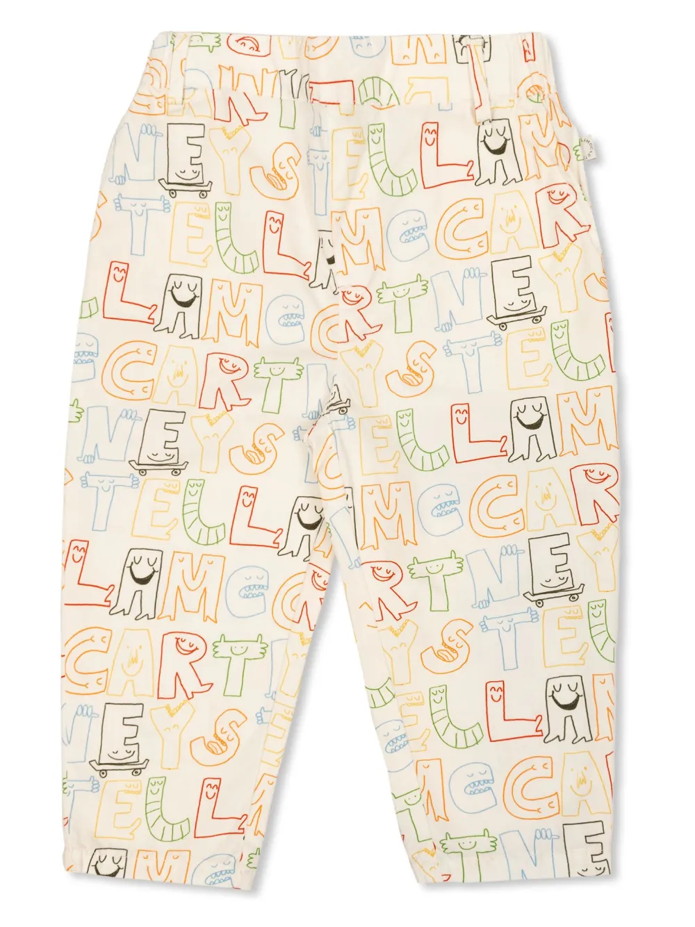 

Брюки с графичным принтом Stella McCartney Kids, белый