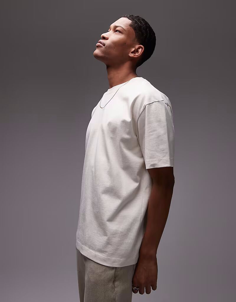 

Футболка Toman свободного кроя цвета экрю Topman