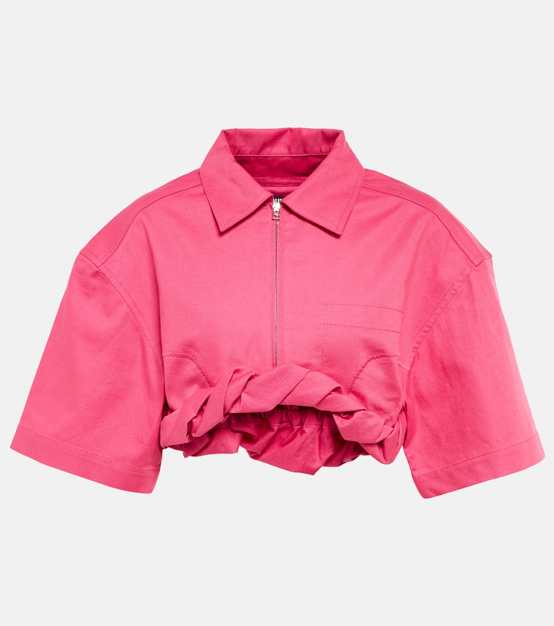 

Хлопковая рубашка La Chemise Silpa Jacquemus, розовый