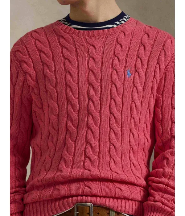 Свитер regular fit Polo Ralph Lauren, лососевый — фото 4