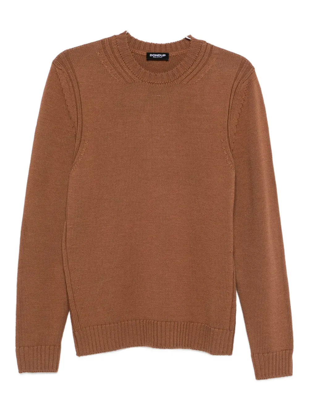 

Рифленый свитер с круглым вырезом Dondup, коричневый