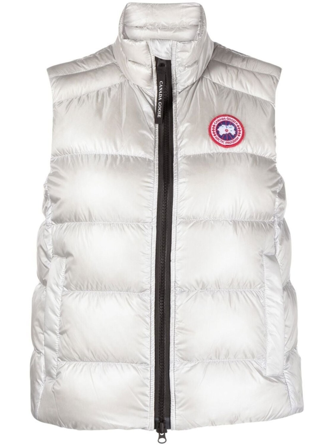 

Canada Goose дутый жилет Cypress с нашивкой-логотипом, серый