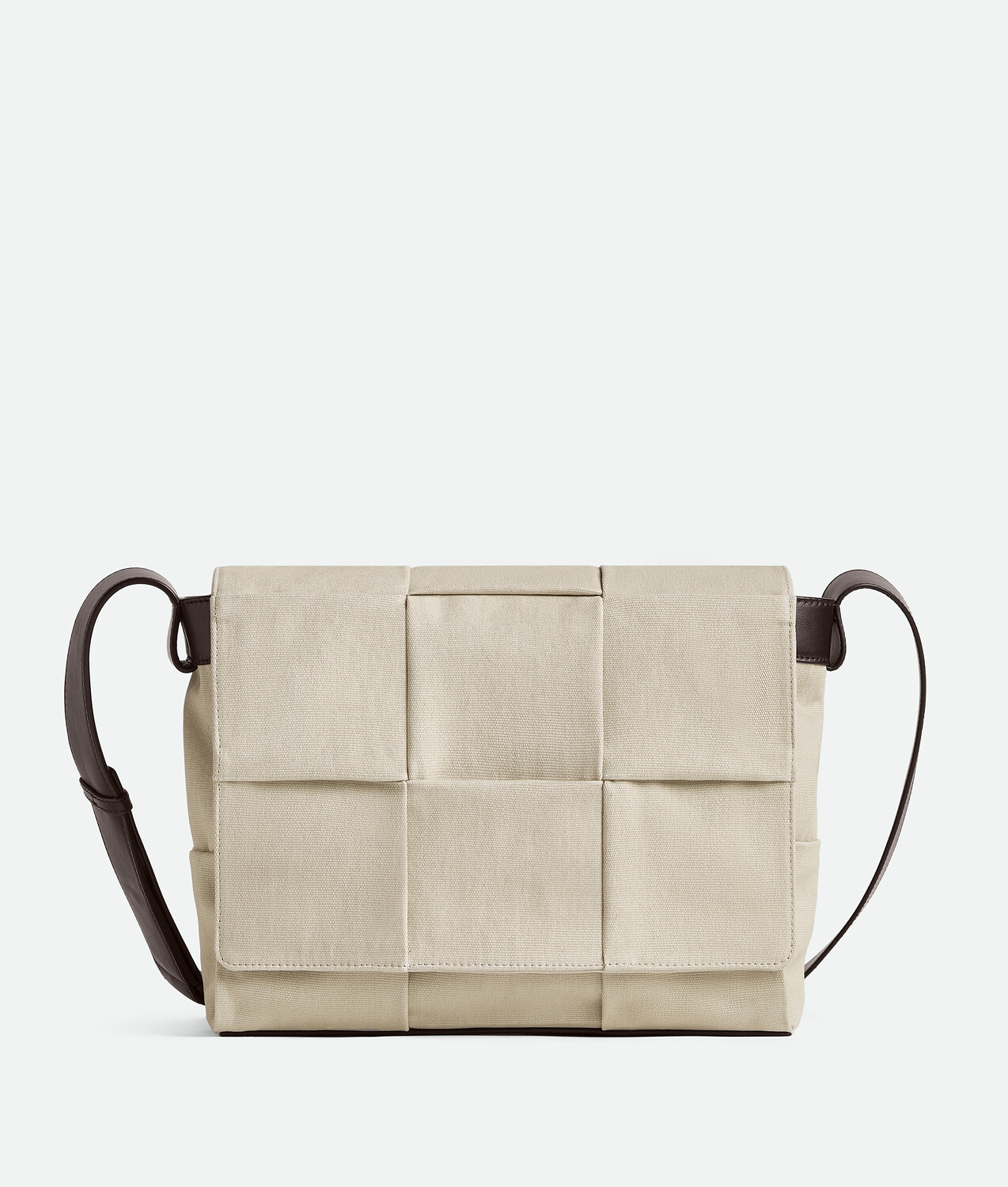 

Сумка через плечо Bottega Veneta, серо-бежевый/кремовый