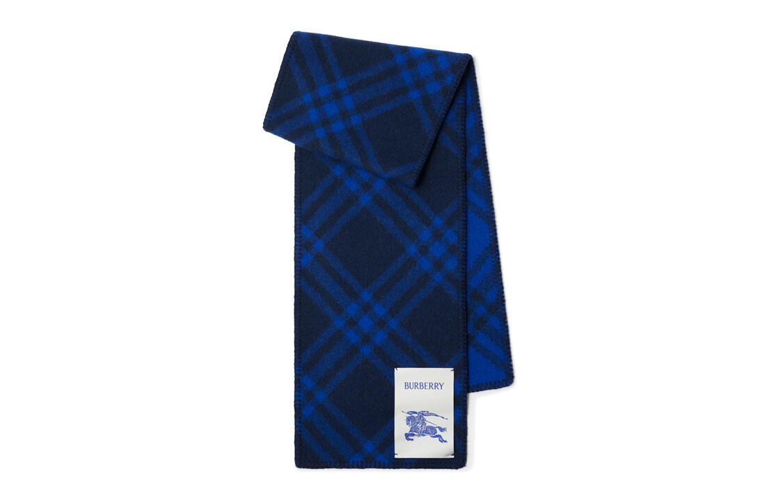 

Шарф вязаный Burberry, синий / темно-синий