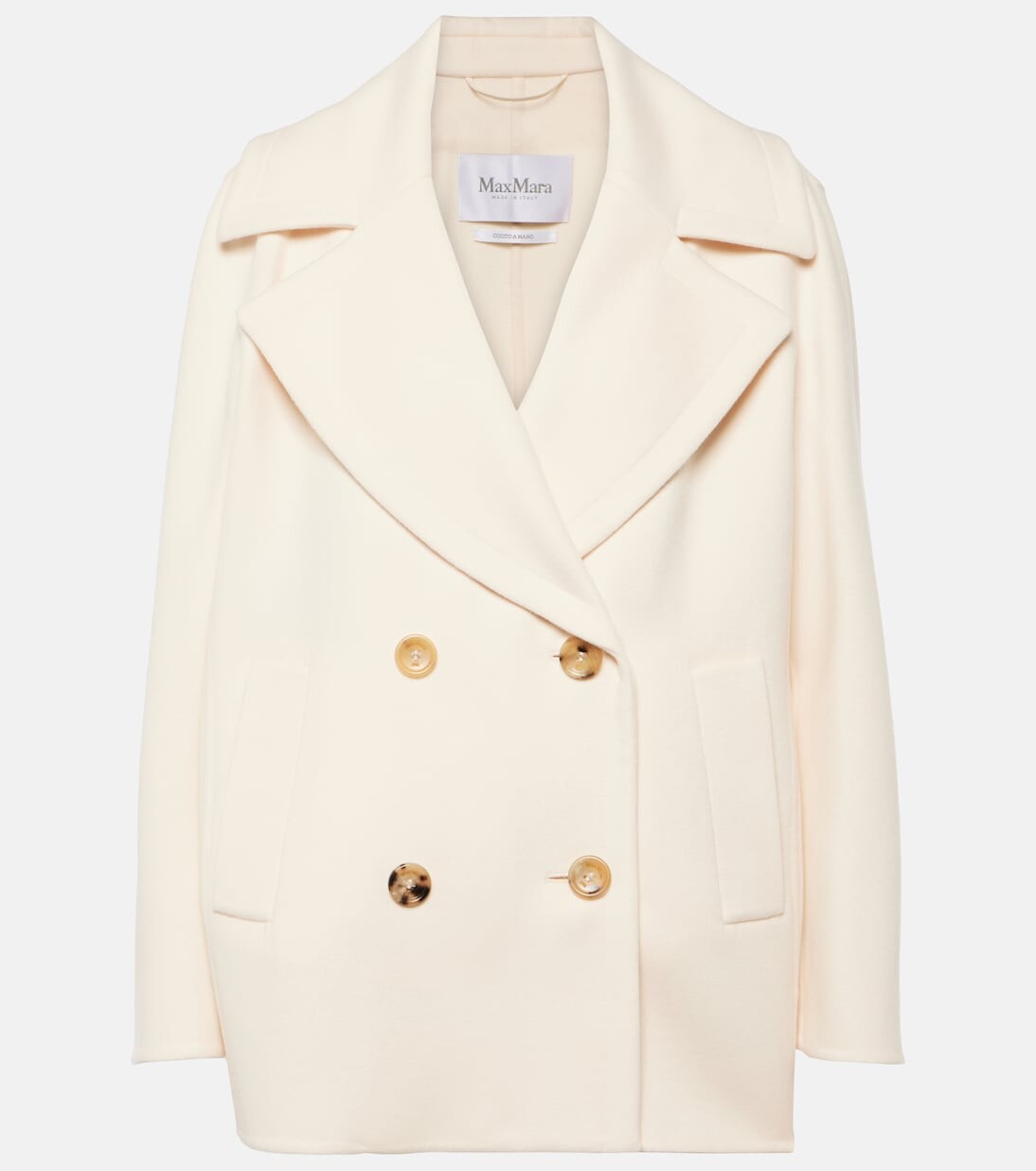 

Блейзер edgard из шерсти и кашемира Max Mara, белый