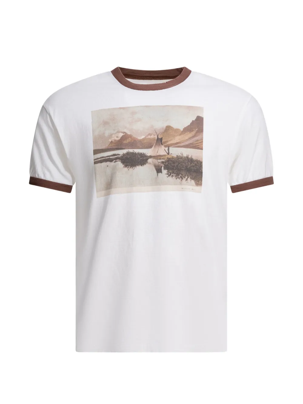 

Футболка с принтом Kapital, белый