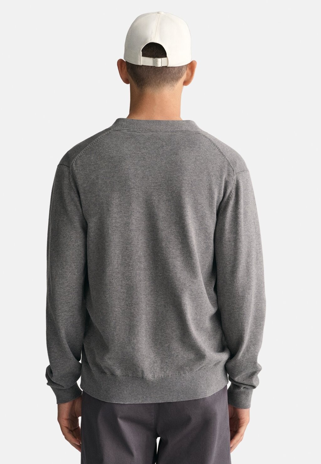 

Кардиган V-NECK GANT, цвет Mottled Grey