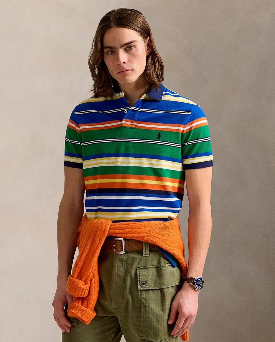 

Мужская рубашка-поло стандартного кроя из пике Polo Ralph Lauren, мультиколор