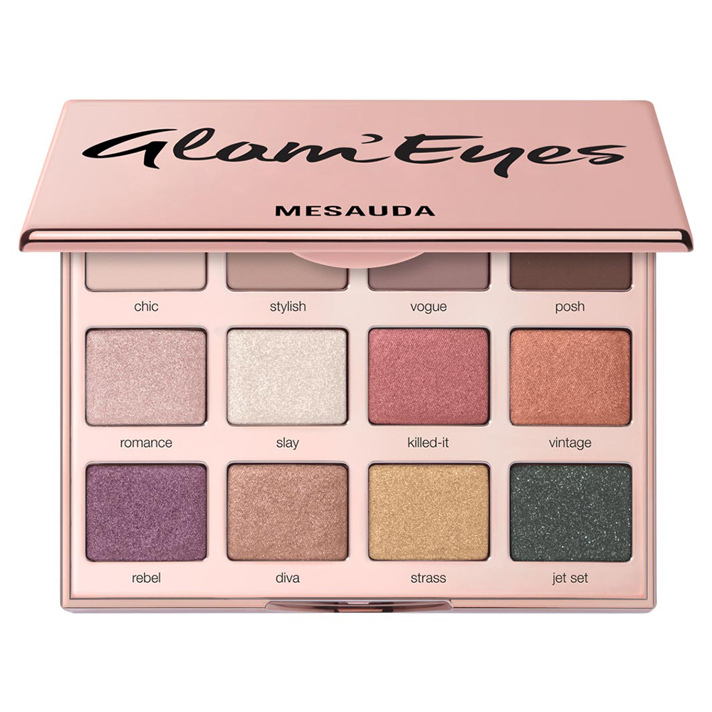 

Палитра теней для век glam'eyes eyeshadow palette Mesauda, вес 14.4 гр.