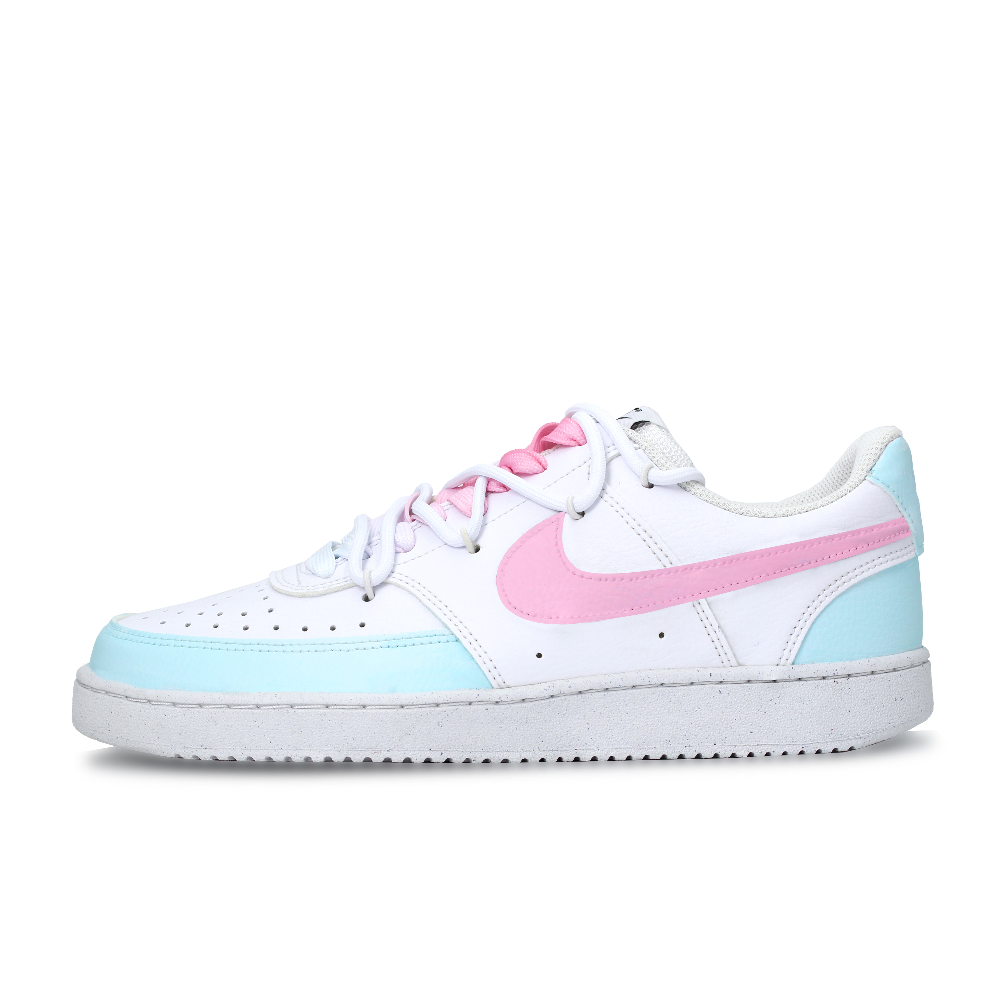 

Nike Кроссовки для скейтбординга Court Vision 1, мужские, низкие, белые, синие, розовые
