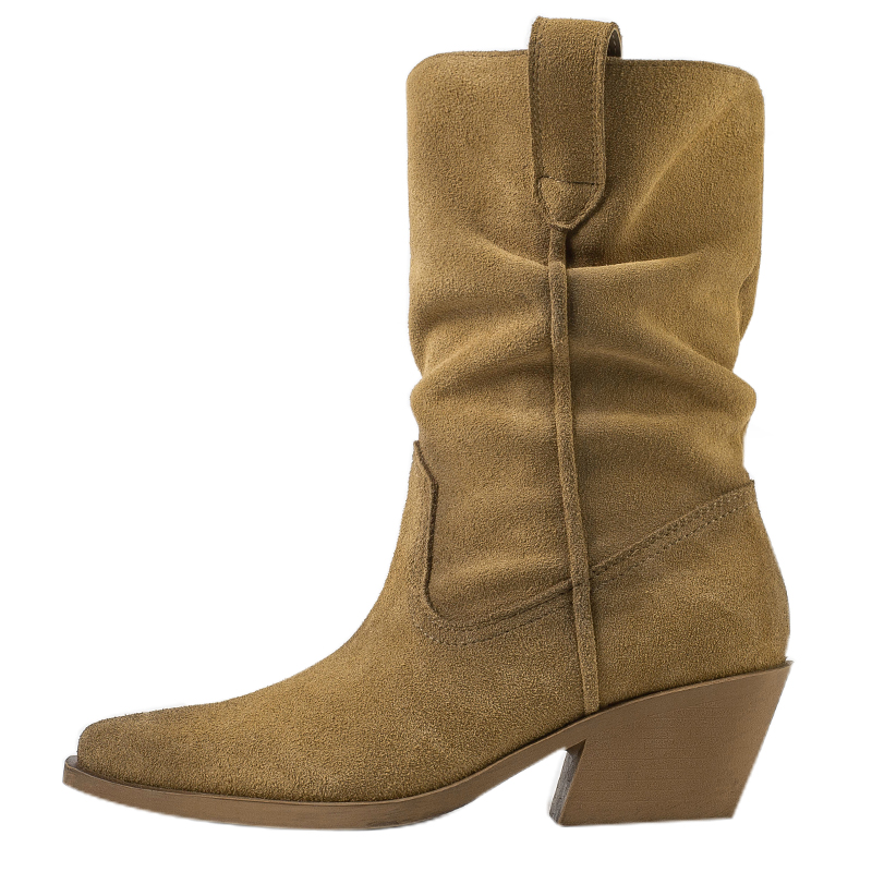 Wonderful couple Женские ботинки на шнуровке — хаки [замша коровья], цвет Khaki[Cow Suede]