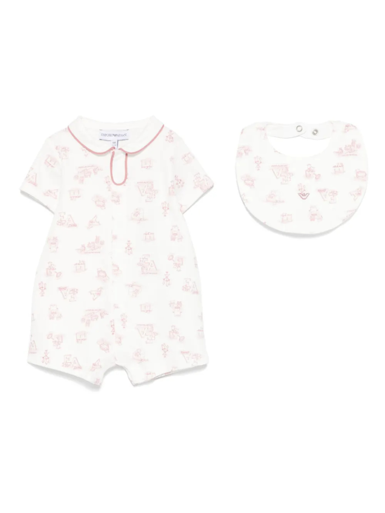 

Комплект шорт с логотипом (комплект из двух шт.) Emporio Armani Kids, белый