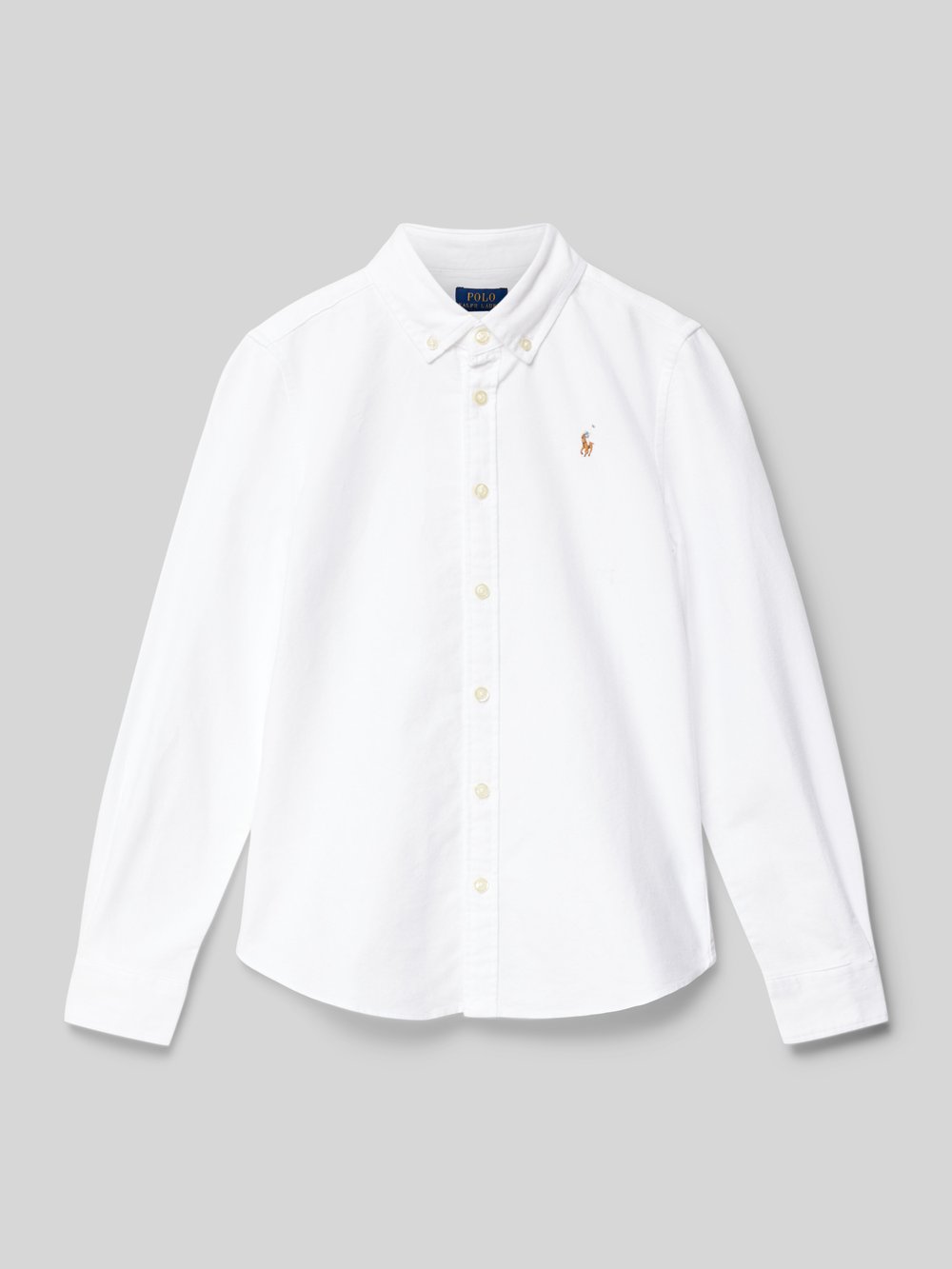 

Блузка-рубашка с планкой на пуговицах Polo Ralph Lauren Teens, белый