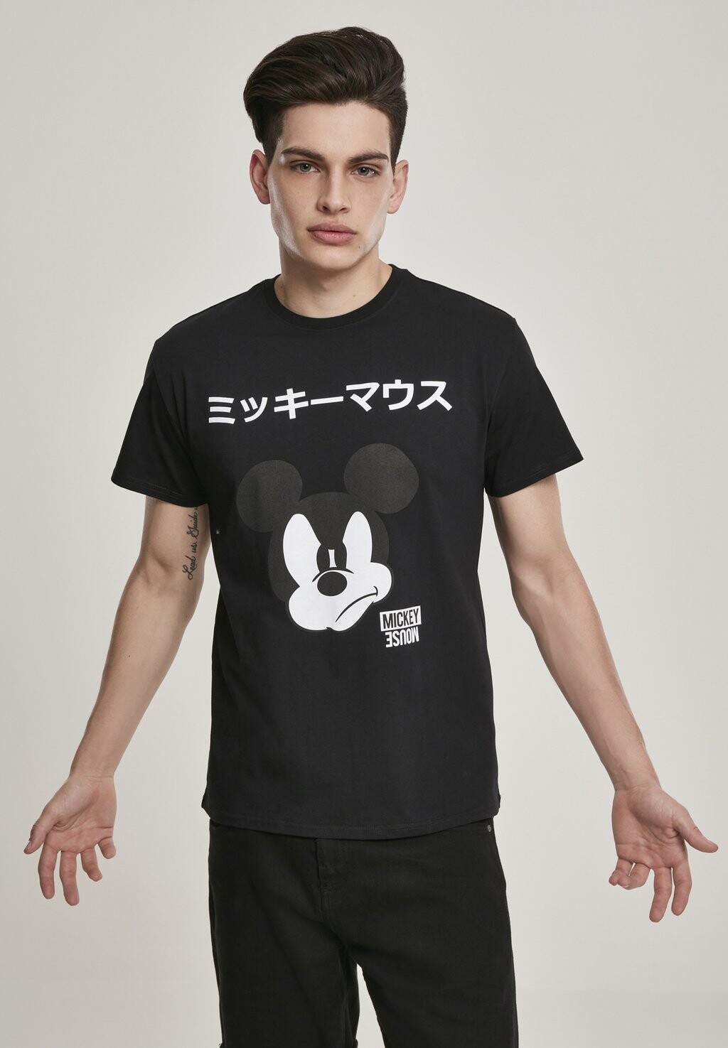 

Футболка с принтом MICKEY JAPANESE Mister Tee, черный