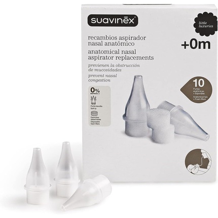

3163920 Сменный анатомический назальный аспиратор без BPA Suavinex
