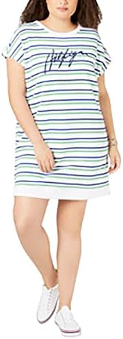 

Платье Tommy Hilfiger Sport Plus Size с полосатым логотипом, Striped Logo Green