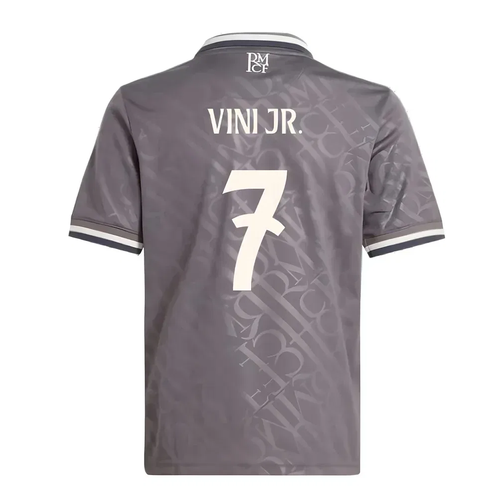 Футбольная футболка третья Real Madrid Vini Jr. 2024-2025, антрацитовый — фото 2