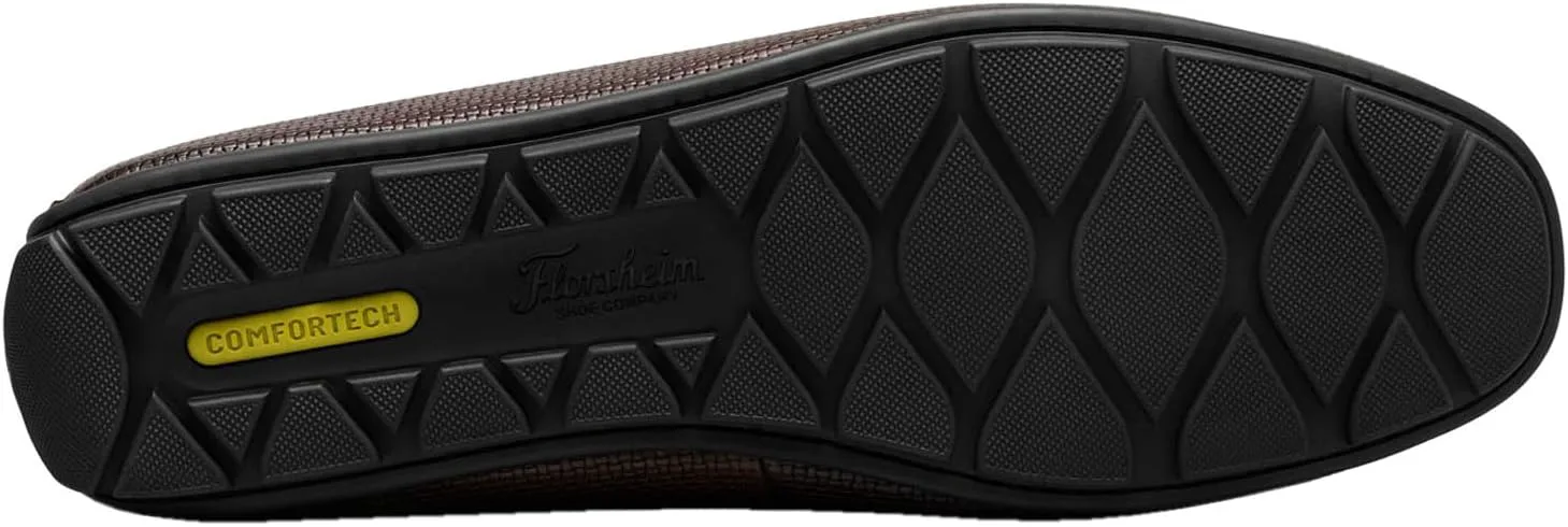 Мужские слипоны Florsheim Motor Moc Toe Penny Driver, коричневый — фото 2