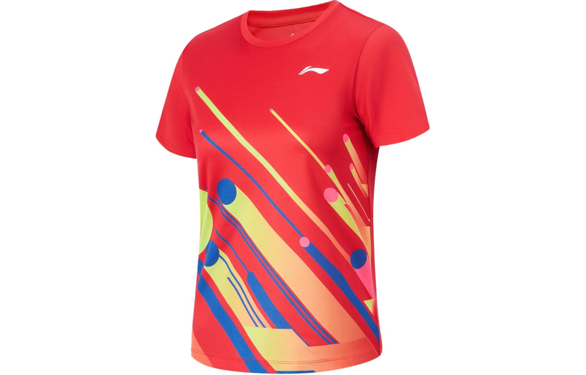 

LINING Футболка для настольного тенниса Unisex Total Cherry Red, Красный, LINING Футболка для настольного тенниса Unisex Total Cherry Red