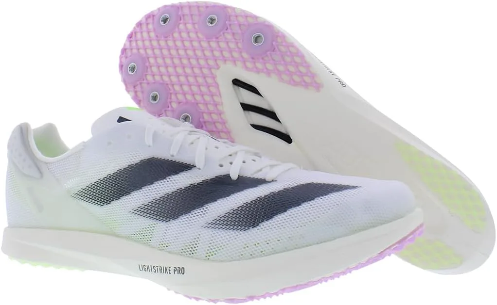 Кроссовки Adidas Adizero Avanti для взрослых, унисекс, белый/черный/зеленый — фото 4